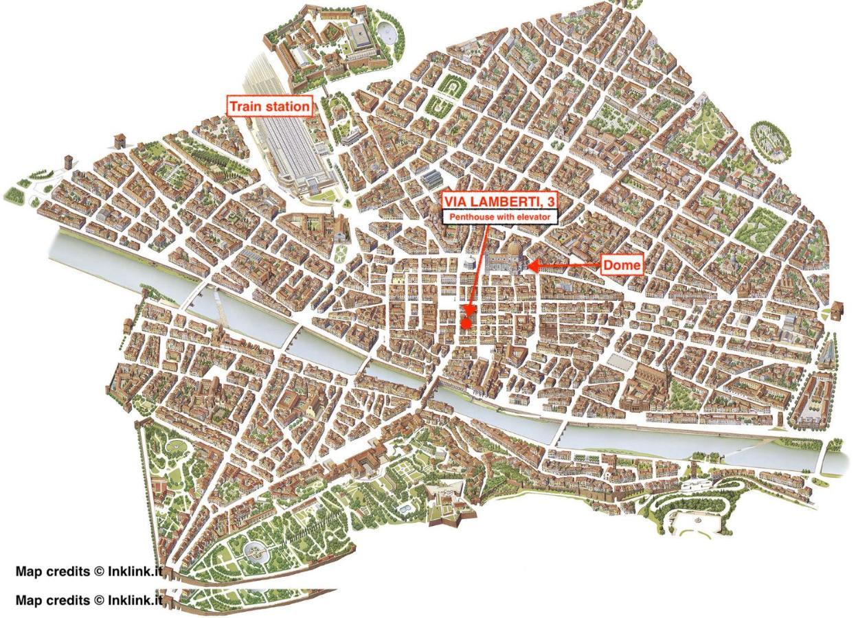 Via Lamberti, 3 - Florence Charming Apartments - Charming And Historic 5Th-Floor Attic Apartment With Elevator In A Building At The Heart Of Vibrant Florence, Just A 2-Minute Walk From All Attractions Zewnętrze zdjęcie